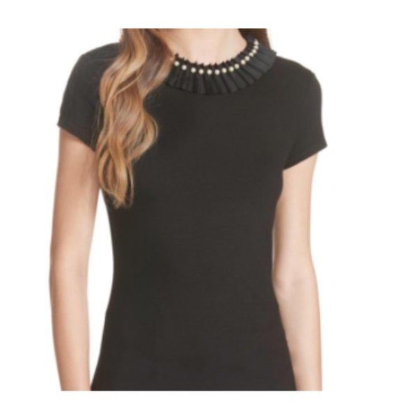 Ted Baker London Tops - TED BAKER YHENNI Tee with pearl neck detail~2